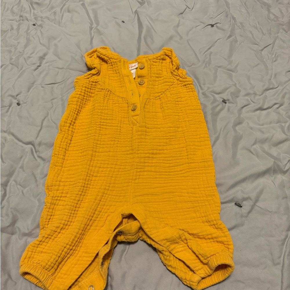 Cat & Jack Mustard Yellow Kids Romper